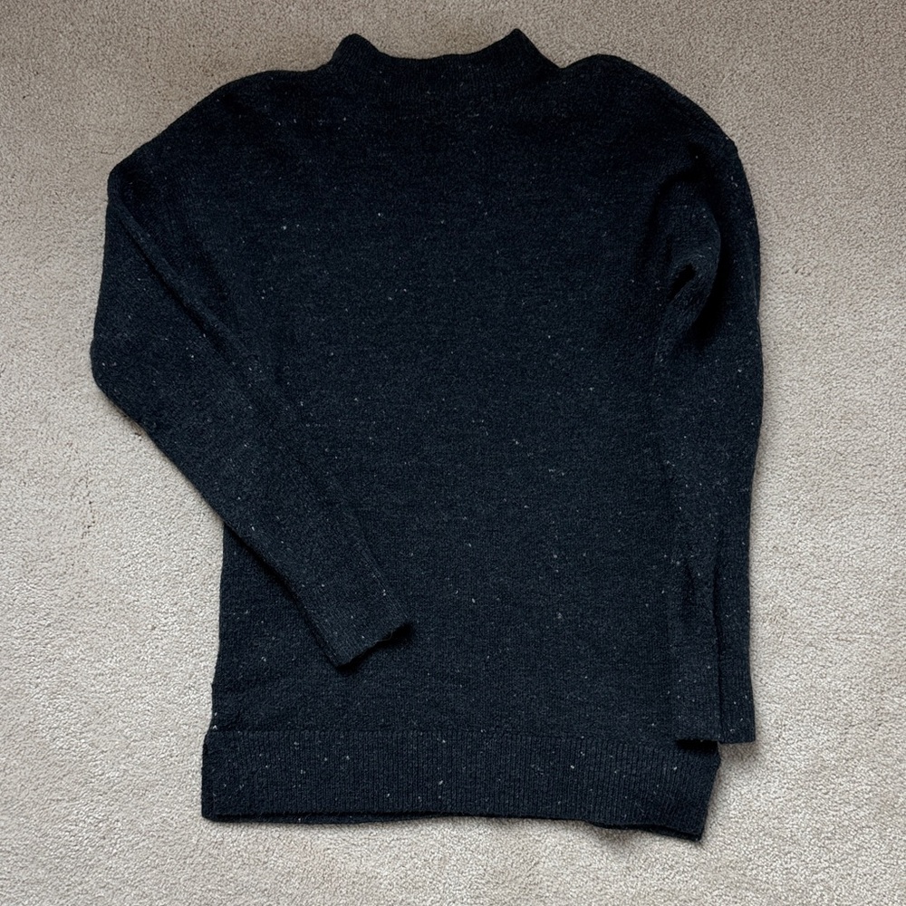LOFT Charcoal Turtleneck Sweater